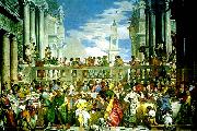 Paolo  Veronese marriage fest at cana Spain oil painting artist